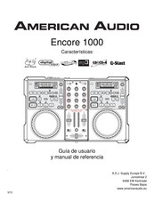 American Audio Encore 1000 Guía De Usuario Y Manual De Referencia