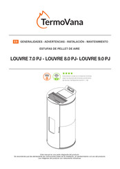 TermoVana LOUVRE 9.0 PJ Manual Del Usuario