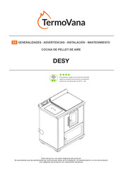 TermoVana DESY Generalidades - Advertencias - Instalación - Mantenimiento