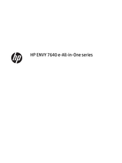 HP ENVY 7640 e-All-in-One Serie Manual Del Usuario