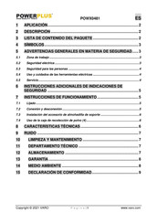 Powerplus POWX0481 Instrucciones De Funcionamiento