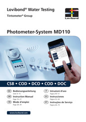 Lovibond Tintometer MD110 Manual De Instrucciones