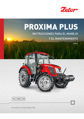 Zetor Proxima Plus 90 Instrucciones Para El Manejo Y El Mantenimiento