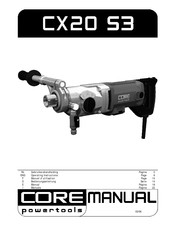 CORE powertools CX20S3 Manual Del Usario