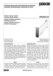 Paso PM2022-B Instrucciones De Empleo
