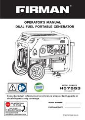 Firman H07553 Manual Del Operador