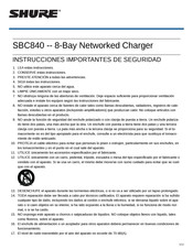 Shure SBC840 Instrucciones Importantes De Seguridad