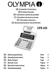 Olympia CPD 435 Manual De Instrucciones