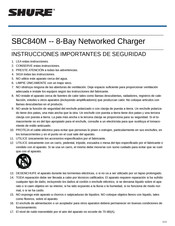 Shure SBC840M Instrucciones Importantes De Seguridad