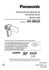 Panasonic HX-WA20 Instrucciones De Funcionamiento