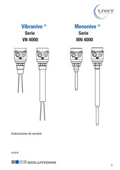 UWT Mononivo MN 4000 Serie Instrucciones De Servicio