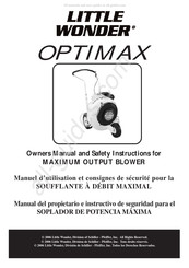 Little Wonder OPTIMAX Manual Del Propietario E Instructivo De Seguridad