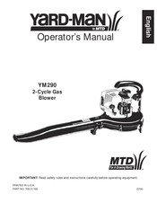 MTD YARD-MAN YM290 Manual Del Usuario