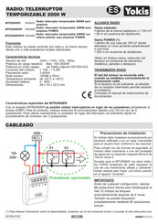 Yokis MTR2000ERP Manual Del Usuario