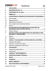 Powerplus POWDPG7536 Manual De Instrucciones