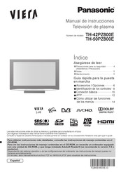 Panasonic Viera TH-50PZ800E Manual De Instrucciones