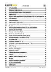 Powerplus POWX1110 Manual De Instrucciones