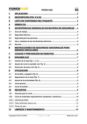 Powerplus POWX1425 Manual De Instrucciones