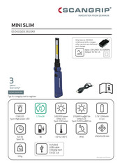 SCANGRIP MINI SLIM Manual De Instrucciones