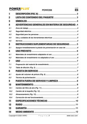 Powerplus POWX358 Manual De Instrucciones