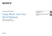 Sony SRS-X7 Manual Del Usario