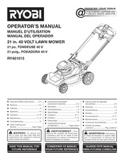 Ryobi RY401015 Manual Del Operador