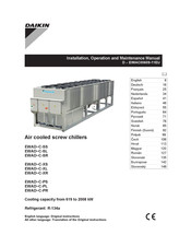 Daikin EWAD C-SS Serie Manual Del Usuario