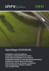 Unify OpenStage 20 E Instrucciones Breves De Manejo E Instalación