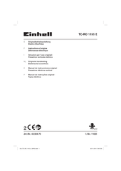 EINHELL TC-RO 1155 E Manual De Instrucciones