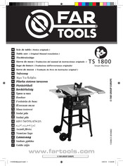 Far Tools TS 1800 Traducción Del Manual De Instrucciones Original