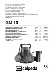 Calpeda GM 10 Instrucciones De Uso