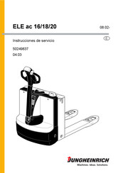 Jungheinrich ELE ac 18 Instrucciones De Servicio