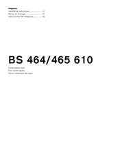 Gaggenau BS 464 610 Instrucciones De Instalación