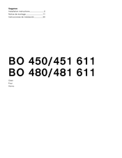 Gaggenau BO 451 6 Serie Instrucciones De Instalación