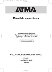 ATMA CE3301 Manual De Instrucciones