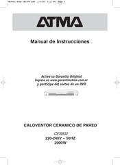 Atma CE3303 Manual De Instrucciones