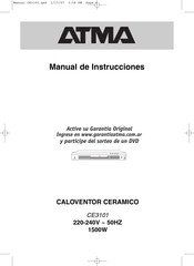 ATMA CE3101 Manual De Instrucciones