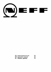 Neff T83I.0.0M Instrucciones De Uso