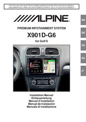 Alpine X901D-G6 Manual De Instalación