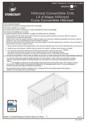 Storkcraft Hillcrest 04520-03 FT Serie Manual Del Usuario