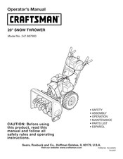 Craftsman 247.887900 Manual Del Usuario