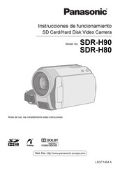 Panasonic SDR-H80 Instrucciones De Funcionamiento