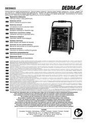 DEDRA DED9922 Manual De Instrucciones Con La Carta De Garantía