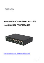 Vision AV-1600 Manual Del Propietário