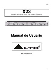 Alto X23 Manual De Usuario