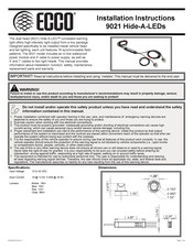 Ecco Hide-A-LED Instrucciones De Instalación