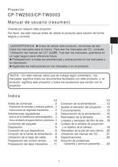Hitachi CP-TW3003 Manual De Usuario