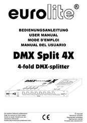 EuroLite DMX Split 4X Manual Del Usuario