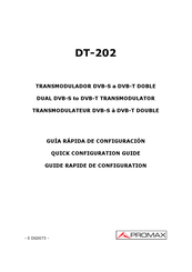 Promax DT-202 Guía Rápida De Configuración