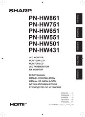 Sharp PN-HW651 Manual De Instalación